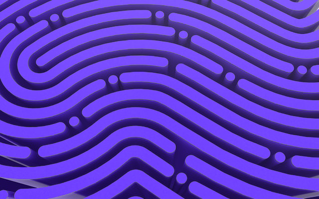 Abstract fingerprint pattern